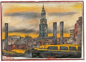 Am Abend, Hamburg von Ole West
